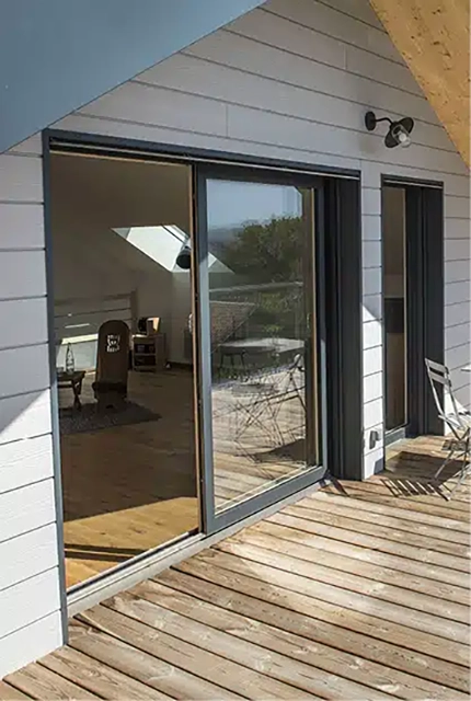 Coulissant mixte bois/alu