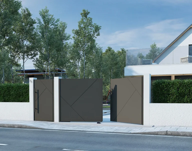 Portail gamme Archi modèle Edda gris foncé